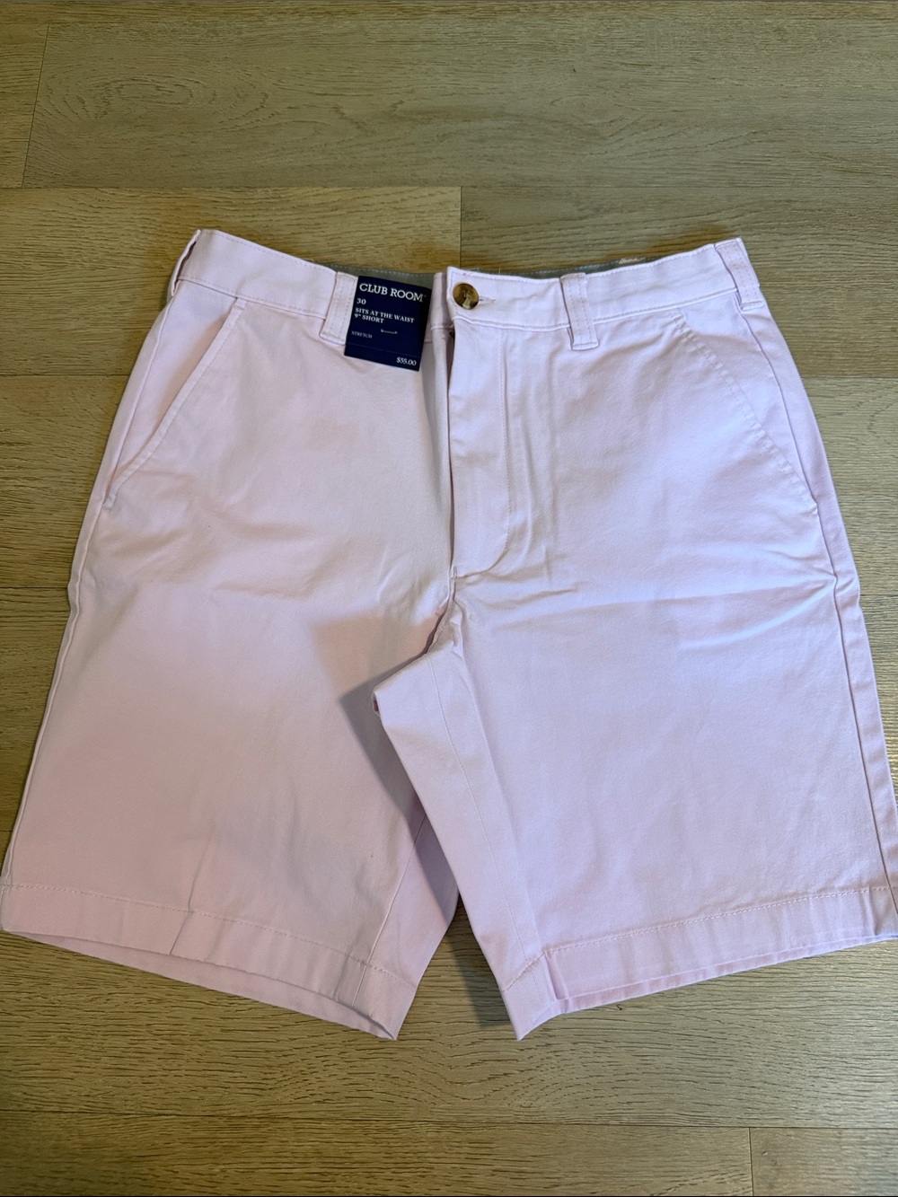 Men’s Clubroom 9in Chino Shorts - Light Orchid- 30w NWT